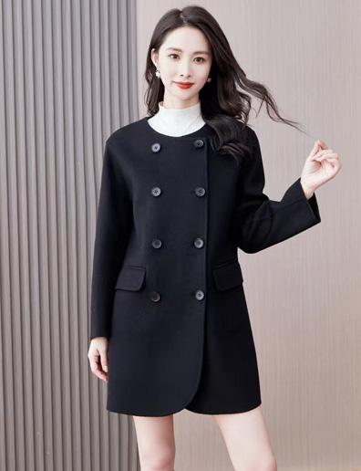 2023秋冬新款羊绒大衣 - 黑色2